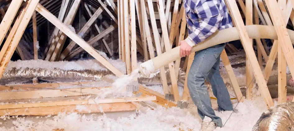 fiberglass spray foam attic insulations